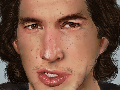 Adam Driver actor adam driver celebrity digital art digital drawing digital illustration digital painting digital portrait drawing illustration kyle brushes photoshop portrait surface pro art