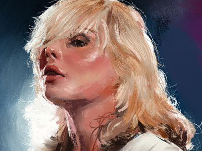 Debbie blondie celebrity debbie harry digital art digital drawing digital painting digital portrait drawing face illustration kyle brushes pastel photoshop portrait singer