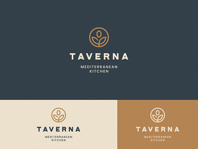 Taverna Logo Design brand brand identity branding design food icon logo logo design logodesign mediterranean minimal natural olive print restaurant symbol