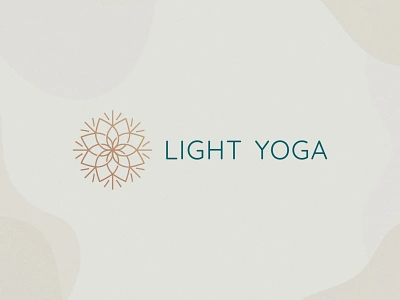 Light Yoga Logo Design brand brand identity branding design floral flowers icon light logo logo design logodesign mandala meditation minimal symbol yoga