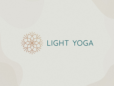 Light Yoga Logo Design brand brand identity branding design floral flowers icon light logo logo design logodesign mandala meditation minimal symbol yoga
