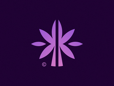 Cannabis Logo Mark brand brand identity branding cannabis cannabis branding cannabis leaf cbd design health icon k letter leaf logo logo design logodesign medical medicine minimal purple symbol