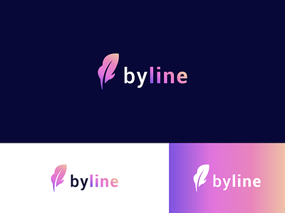 Byline b letter b letter logo brand branding business design feather l letter l letter logo logo logodesign minimal symbol