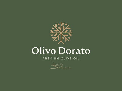 Olivo Dorato Logo Design