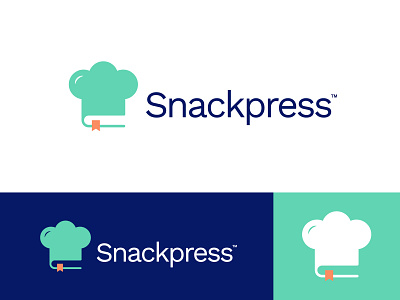 Snackpress Logo Design brand brand identity branding chef chef hat cook cook recipe design icon logo logo design logodesign minimal symbol vector