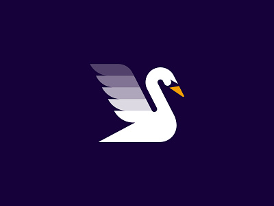 Swan Logo Mark animal brand brand identity branding design digital icon logo logo design logodesign minimal purple swan swan logo symbol vector