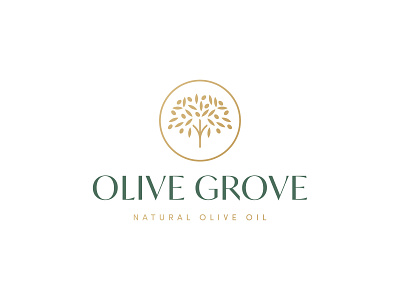 Olive Grove Logo Design brand brand identity branding design grove icon logo logo design logodesign minimal olive olive grove olive oil olive tree symbol
