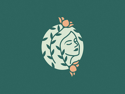 Woman & Flower Concept bloom brand branding design flower green icon logo logodesign minimal nature woman