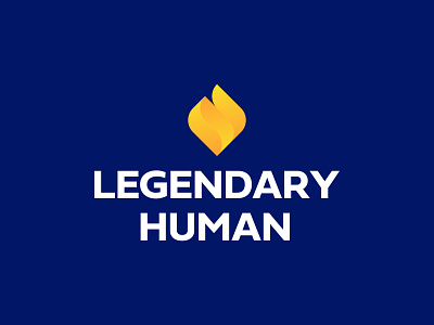 Legendary Human Logo Design brand branding capital design fire flame icon light logo logodesign minimal torch venture venture capital