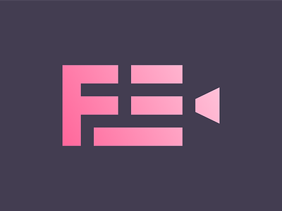 F & E & Movie Logo Mark brand branding cinema logo design e letter f letter film logo icon logo logodesign minimal movie logo play unused