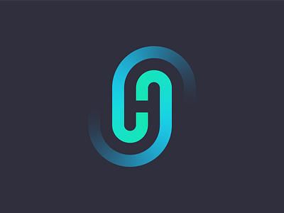 H Letter Logo Mark brand branding courier design gradient h letter icon logo logodesign minimal tech transformation