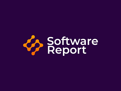Software Report Logo Design brand branding design icon logo logodesign minimal orange purple s letter s logo sletter software tech