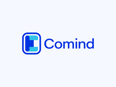 Comind Logo Design blue brand branding business c letter card design doc icon logo logodesign minimal paper