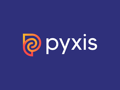 Pyxis Logo Design brand branding connect connected design financial fintech icon logo logodesign minimal p letter technology