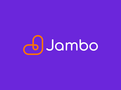 Jambo Logo Design brand branding connect date dating dating app design flirt heart icon j letter logo logodesign minimal orange purple