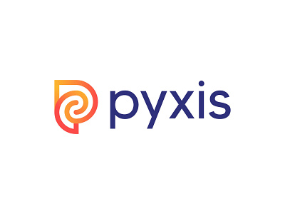 Pyxis Logo Design brand branding connect design financial fintech icon logo logodesign minimal p letter technology