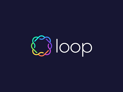 Loop Logo Design brand branding celtic design financial fintech icon knot logo logodesign loop minimal tech technology