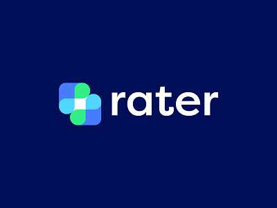 Rater Logo algorithm brand branding design finance fintech icon interact logo logodesign minimal platform rate rater tech