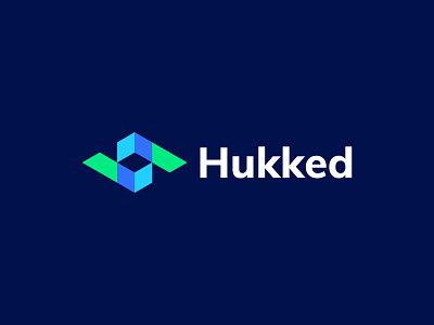 Hukked Logo Design brand branding design icon logo logodesign minimal tech transform transformation