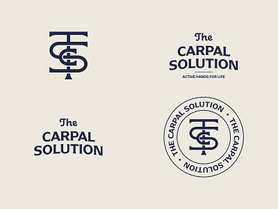 The Carpal Solution Logo Design brand branding design hand health icon letter logo logodesign minimal monogram