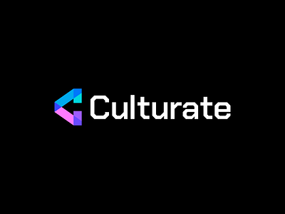 Culturate Logo Design arrow brand branding c c letter c logo colorful design icon logo logodesign minimal rate tech