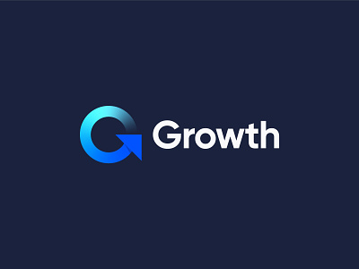 Growth Logo Design arrow bank banking brand branding colorful credit design finance financial fintech g letter gradient growth icon logo logodesign minimal money rise