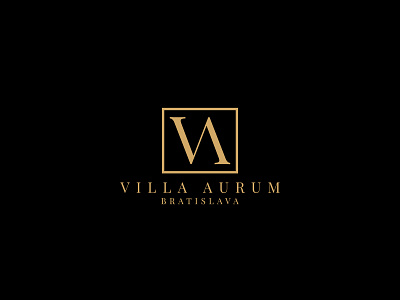 Villa Aurum Bratislava business design logo