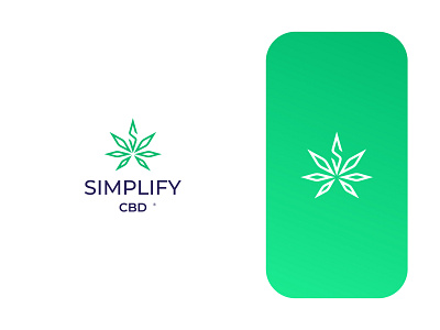 Simplify Cbd brand brand identity branding cannabis cannabis logo design green health icon leaf logo logo design logodesign minimal s logo symbol vector