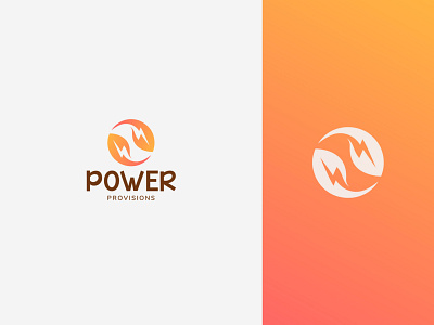 POWER PROVISIONS brand brand identity branding design energy leaf logo logo design power print