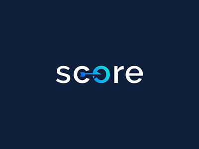 score logo design arrow brand branding business design lettermark logo logodesign minimal print symbol target wordmark