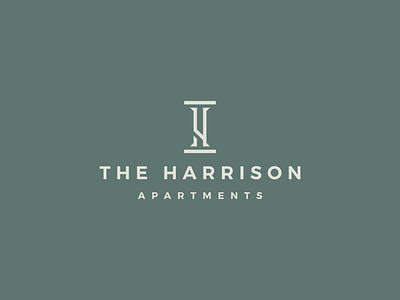 The Harrison apartments brand brand identity branding design hotel icon logo logo design logodesign minimal print symbol