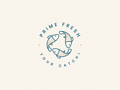 Fish Logo Design brand brand identity branding design fish food fresh icon logo logo design logodesign minimal print sea sea food symbol