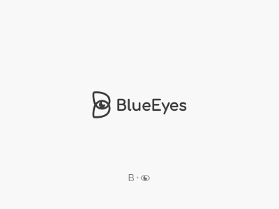 BlueEyes b letter behance blue brand brand identity branding design eye eyes icon logo logo design logodesign minimal symbol