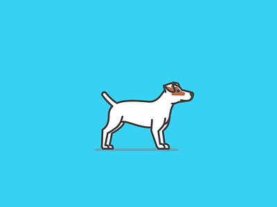 Indy the Jack Russell Terrier dog illustrator jack russell terrier wishbone