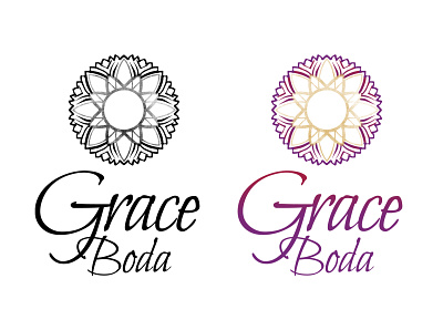 Grace Boda : New Logo brand brand design branding chakras crown chakra intuitive company intuitive design logo logo design logo design branding logo designer logo icon logos logotype sun icon