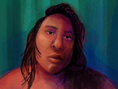 Digital painting portrait of Carlos