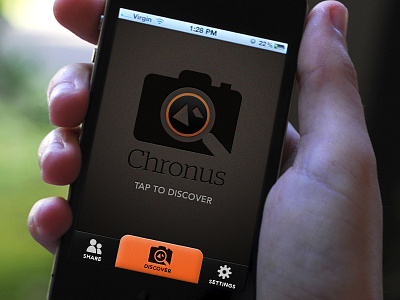 Home screen concept app camera app logo mobile orange texture ui