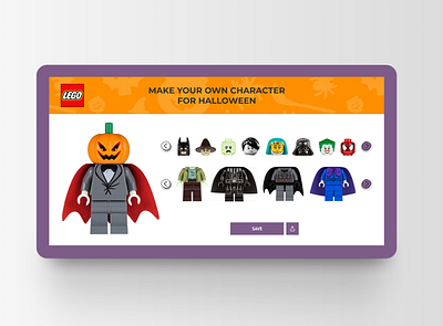 Halloween Lego character concept design halloween lego web