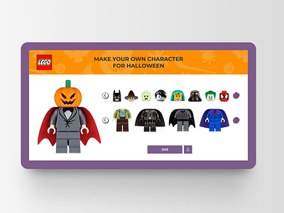 Halloween Lego character