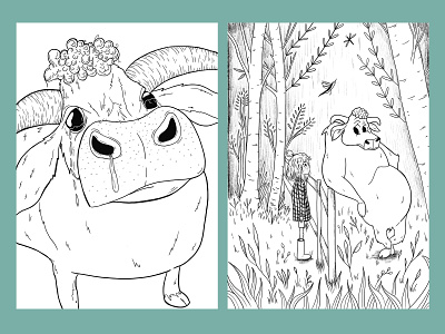Meet the Bull adobe agents characterdesign childrens book childrensillustration digital environments illustration ink publishers