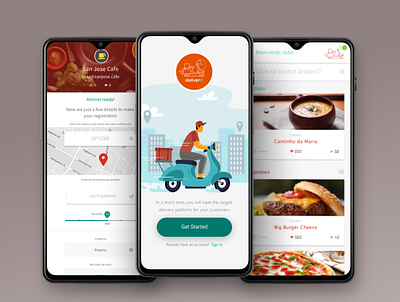 Delivery concept product design ui uxui