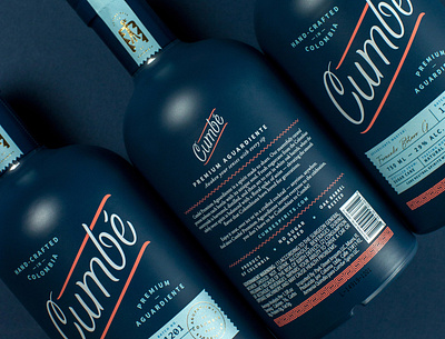 Cumbé bottle label branding branding design identity label logo packaging packaging design print design product design