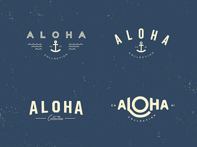 Aloha Collection Comps aloha branding typography