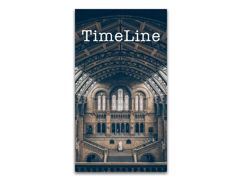 Timeline cards motion