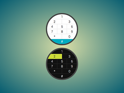 Keypads for a circular interface