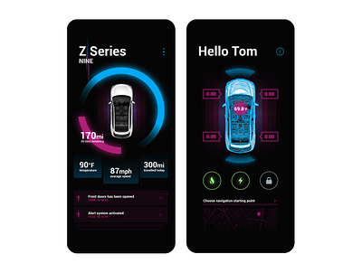 NINE Z series app design concept app application artificialintelligence autonomous design flat future innovation market minimal mobile mobile app simple ui ux uxui