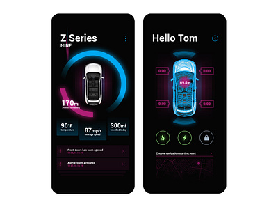 NINE Z series app design concept