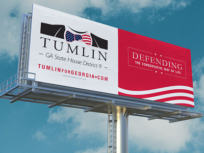 Tumlin For GA State House District 9 advertising billboard design branding creative direction design illustration logo signage vector