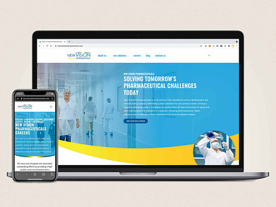 NewVisionPharmaceuticals.com art direction branding creative direction design elementor pro identity project management qa ui user experience ux web design web development wordpress