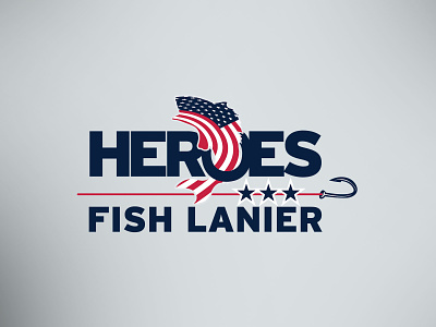 Heroes Fish Lanier branding design illustration logo vector